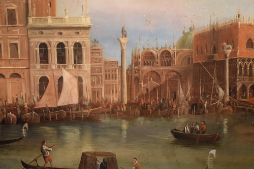 Venice, the Basin of St. Mark Signed E.M. and dated 1875 - Napoléon III